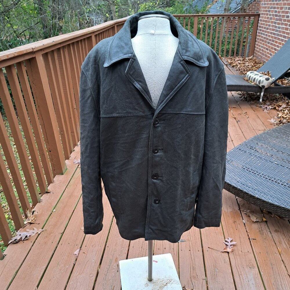 %Wilsons Leather Jacket Thinsulate Men’s Large Black M. Julian Quilted
